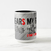 15 oz Mok, "MIJN VISTUIG" Mok (Midden)