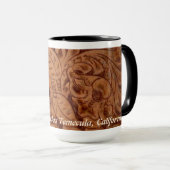 15 oz mok Rancho Del Vinedos Temecula CA leder (Voorkant rechts)