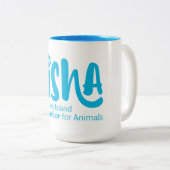 15 oz. NiSHA-Mok Tweekleurige Koffiemok (Voorkant rechts)