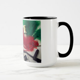 15 oz. ringer-mok met vluchtkoppelingsmaterialen. mok