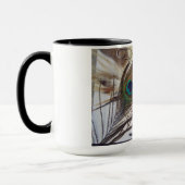 15 oz. ringer-mok met vluchtkoppelingsmaterialen. mok (Links)