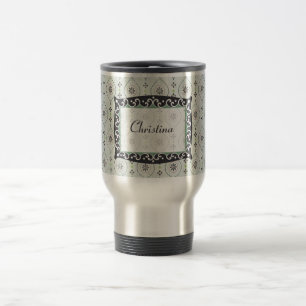 15 oz. Roestvrij staal Reizen Mok Cup Blauwe Bloem