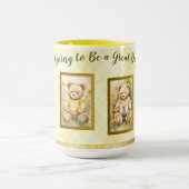 15 oz Schattigee teddybeer geel Grote Dag Fun Happ Mok (Midden)