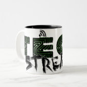15 Oz. TechStremist-Mok Tweekleurige Koffiemok (Voorkant links)
