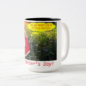 15 oz twee toon mok. Fijne Moederdag. Tweekleurige Koffiemok (Voorkant rechts)