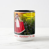 15 oz twee toon mok. Fijne Moederdag. Tweekleurige Koffiemok (Center)