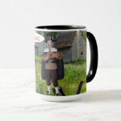 15 oz twee toon mok. Fijne Thanksgiving kalkoen. Mok (Voorkant rechts)