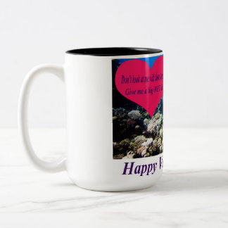 15 oz twee toon mok. Fijne Valentijnsdag. doe/m Tweekleurige Koffiemok