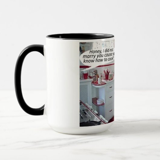 15 oz. twee toon mok. Happy Anniversary Poedel Mok (Links)