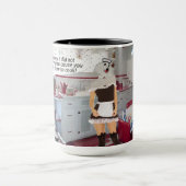 15 oz. twee toon mok. Happy Anniversary Poedel Mok (Midden)