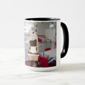 15 oz. twee toon mok. Happy Anniversary Poedel Mok (Voorkant rechts)