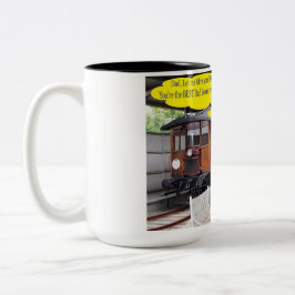 15 oz tweekleurige mok.  Gelukkige Vaderdag.  koe/ Tweekleurige Koffiemok