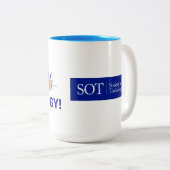 15 oz Two-Tone Mok - vraag me over toxicologie (Voorkant rechts)