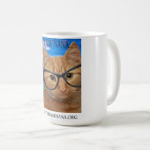 15 oz witte mok, beter vragen Nana Koffiemok (Voorkant rechts)