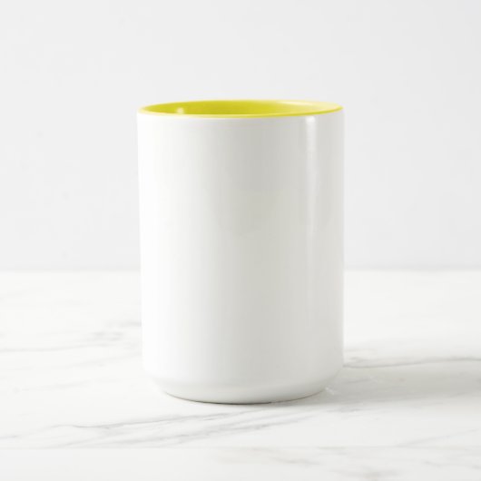 15 oz Yellow Accent Mok voor Dagelijkse Sips (Midden)