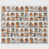 15 Photo Collage Grid - - witte achtergrond Cadeaupapier (Vlak)
