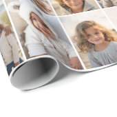 15 Photo Collage Grid - - witte achtergrond Cadeaupapier (Rol Hoek)