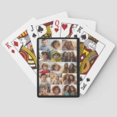 15 Photo Collage Grid - zwarte achtergrond Pokerkaarten (Achterkant)