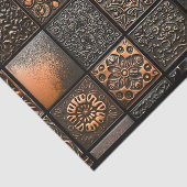 15 reliëfstijl Gemengde Tegels Bruin AA6 Decoupage Tissuepapier (Detail)