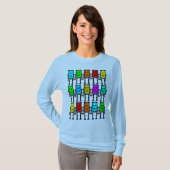 15 Robo telefoons T-shirt (Voorkant volledig)