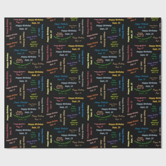 15 september, cadeaupapier (Vlak)