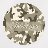 15-set Camouflage Earthy Shades of Brown & Tan Labels (Design 1)