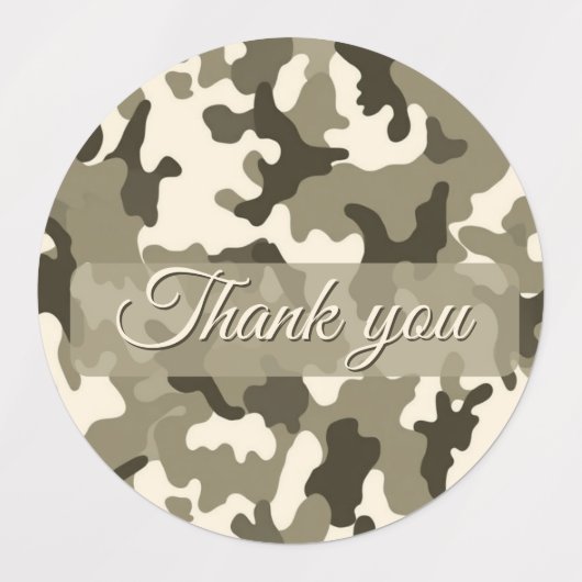 15-set Camouflage Earthy Shades of Brown & Tan Labels (Design 1)