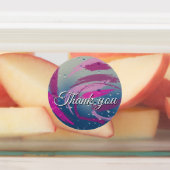 15-set Fuchsia & Soft Pink Brushstrokes Labels (Aangebracht)