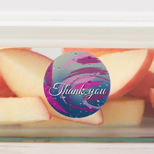 15-set Fuchsia & Soft Pink Brushstrokes Labels (Aangebracht)