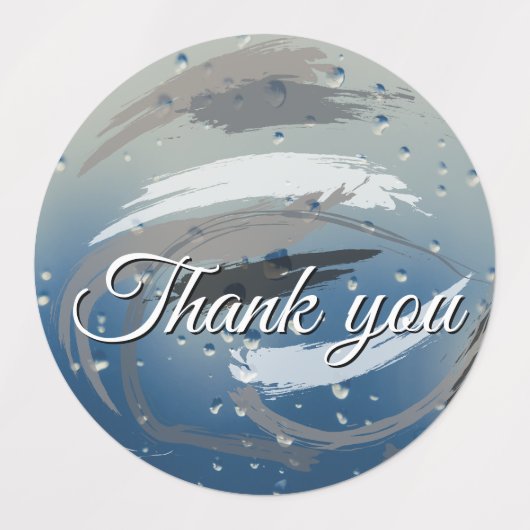 15-set Monochrome Black, White & Gray Brushstrokes Labels (Design 1)