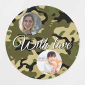 15-set Photo Camouflage Green, Brown, Tan & Black Labels (Design 1)