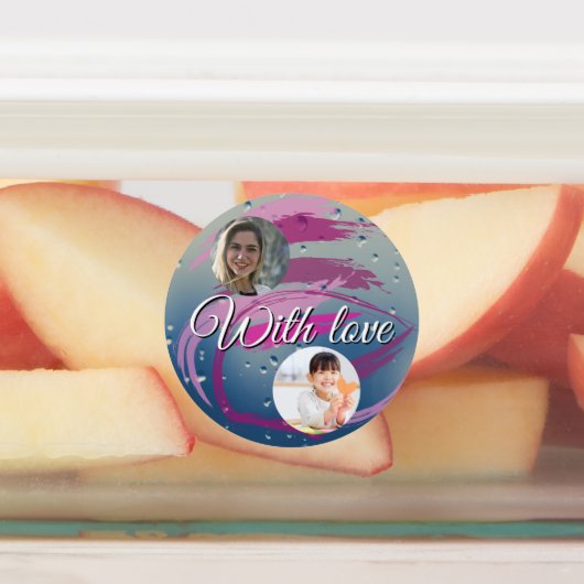 15-set Photo Fuchsia & Soft Pink Brushstrokes Labels (Aangebracht)