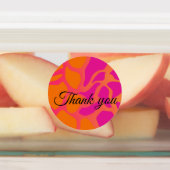 15-set Sinaasappel en Hot Pink Gradient Assorted Labels (Aangebracht)