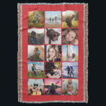15 Square Photo Collage Keepomwille Red Deken<br><div class="desc">15 vierkante foto's met foto-collage tonen een deken die perfect is voor je instagram foto's, met rode lijsten. Het maakt een mooi kerstcadeau of keepasje voor een kind dat aan de universiteit gebonden is! Meer kleuren in mijn winkel. —sjabloon foto's door: https://unsplash.com/@thepootphotographer https://unsplash.com/@goodmood77 https://unsplash.com/@jenn_azraimages https://www.pexels.com/u/josh-willink-11499/ https://unsplash.com/@mindyop https://unsplash.com/@jimmymystic juan galafa unsplash...</div>