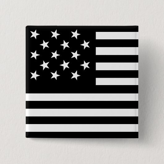 15 Star Us vlag Vierkante Button 5,1 Cm (Voorkant)