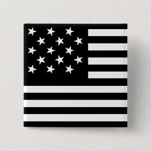 15 Star Us vlag Vierkante Button 5,1 Cm