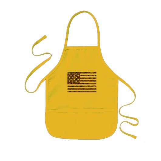 15 Sterren Us Vlag Kinder Schort (Voorkant)
