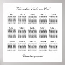 15 Tafel Elegante Minimalistische Zitplaatsindelin