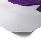 15 Tafel Royal Paars Roos Wedding Seating Chart Poster (Hoek)