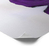 15 Tafel Royal Paars Roos Wedding Seating Chart Poster (Hoek)