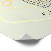 15 Tafel Salie & Blush Bloemen Trouwstoel Zitting Poster (Hoek)