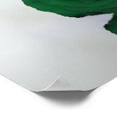 15 Tafel Smaragd Groen Roos Trouwstoelkaart Poster (Hoek)