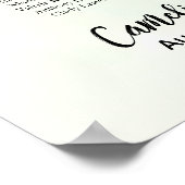 15 Tafel-weduwenkaart Greenery Eucalyptus Poster (Hoek)