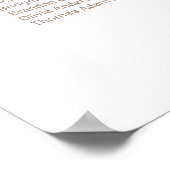 15 Tafel Witte Bloem Bruiloftstoewijzing Poster (Hoek)