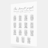 15 Tafels Favoriete Mensen Acryl Stoelenkaart Bord (Hoek)