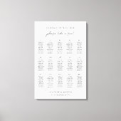 15 Tafels Gelieve Te Gaan Zitten Bruiloft Zitplaat Canvas Afdruk (Voorkant)