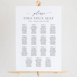 15 Tafels Gelieve Uw Plaats Te Vinden Zitplaatsenk Poster