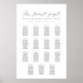 15 Tafels Onze Favoriete Mensen Zittingkaart Poster (Voorkant)