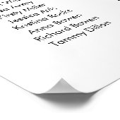 15 Tafels uw plaats wordt verwacht bruiloft zitpla Poster (Hoek)