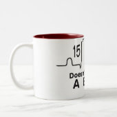 15 tower tweekleurige koffiemok (Links)
